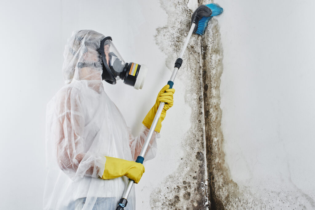 Mold remediation and water-damaged building exposure